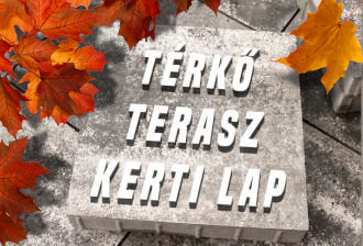Térkő, kerti lap összeállítás