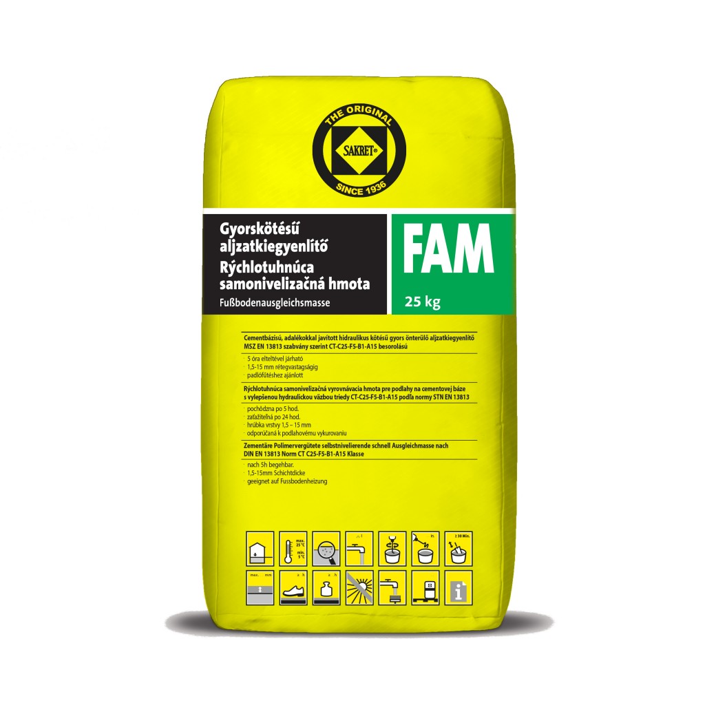 Sakret FAM Gyorskötésű aljzatkiegyenlítő