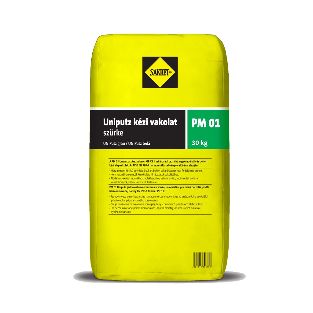 Sakret PM-01 Uniputz vakolat | Szürke