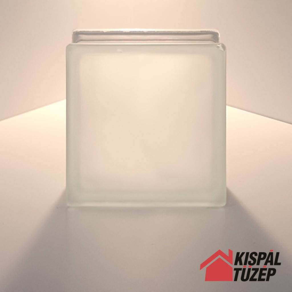 Fehér savmart üvegtégla