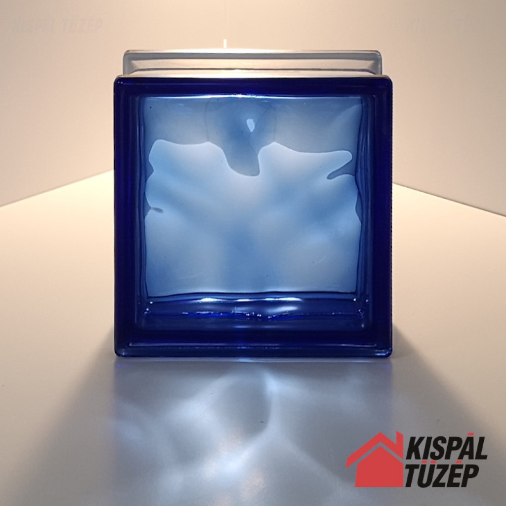 Kék üvegtégla | Sötétkék