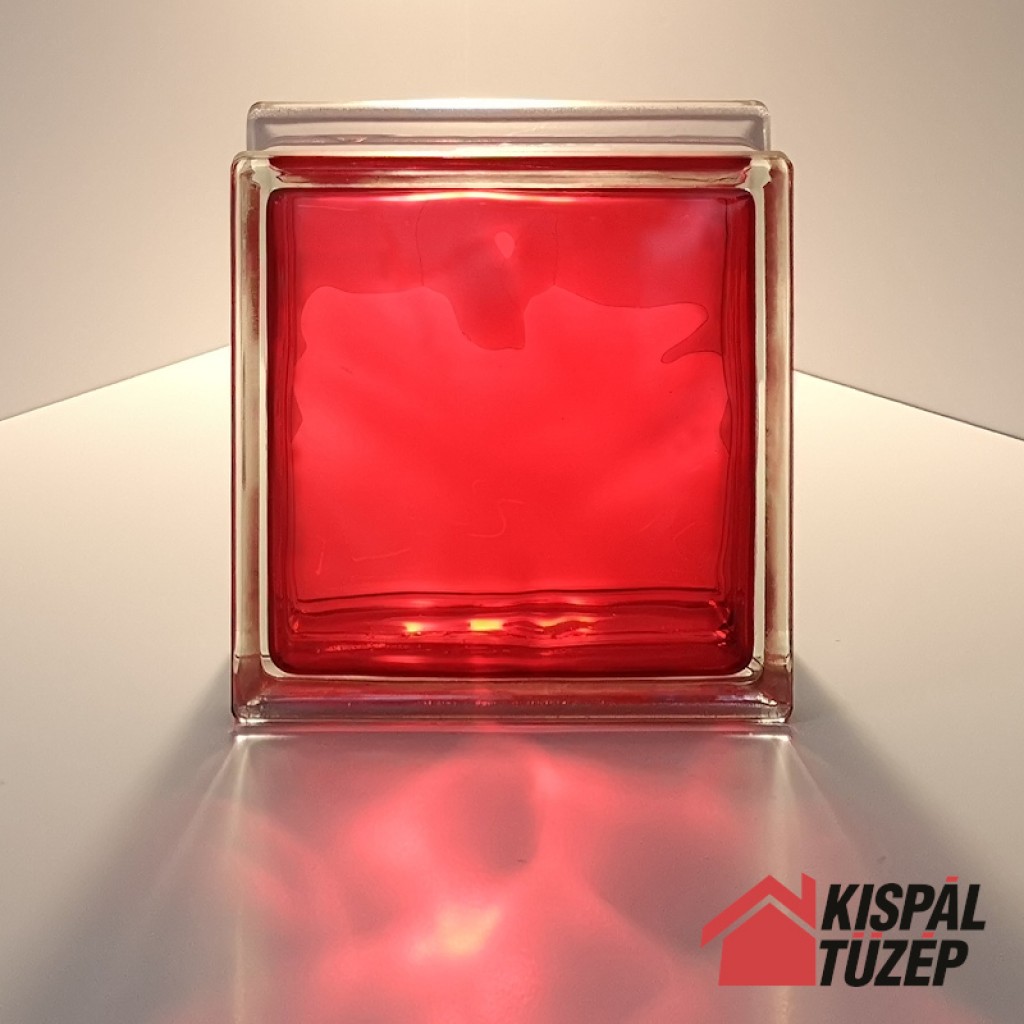 Piros üvegtégla