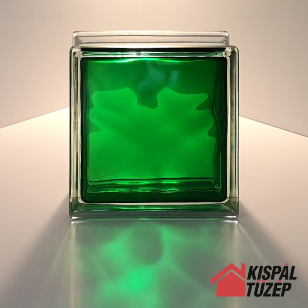 Smaragdzöld üvegtégla