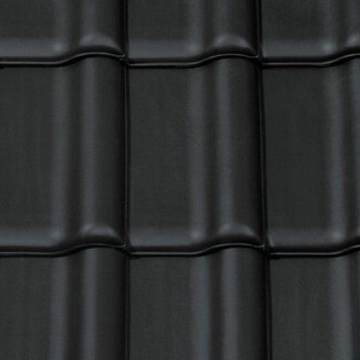 Nuance matt fekete Creaton Titania Alapcserép | Tetőcserép - szín minta