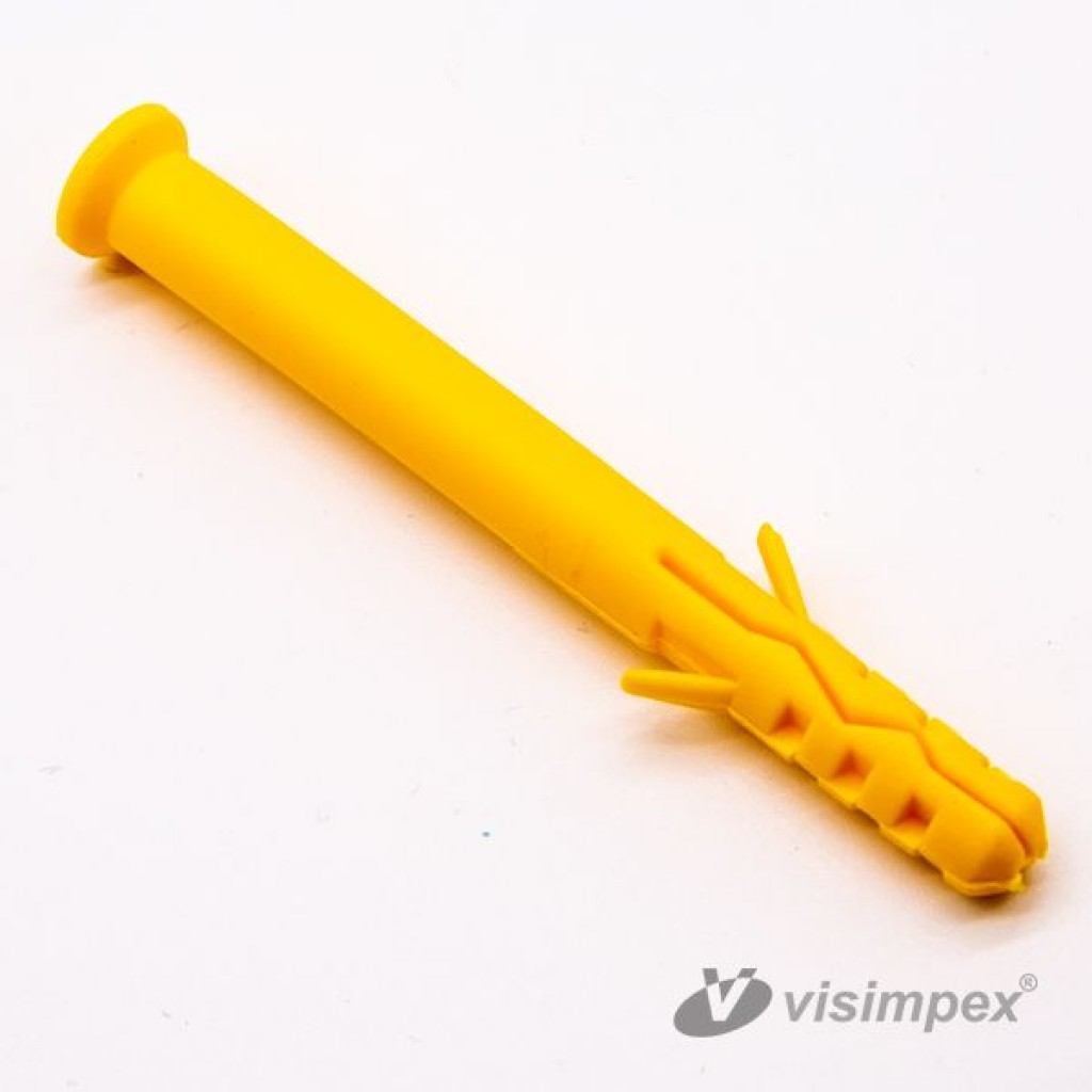 Műanyag tipli, hosszított HU | Sárga