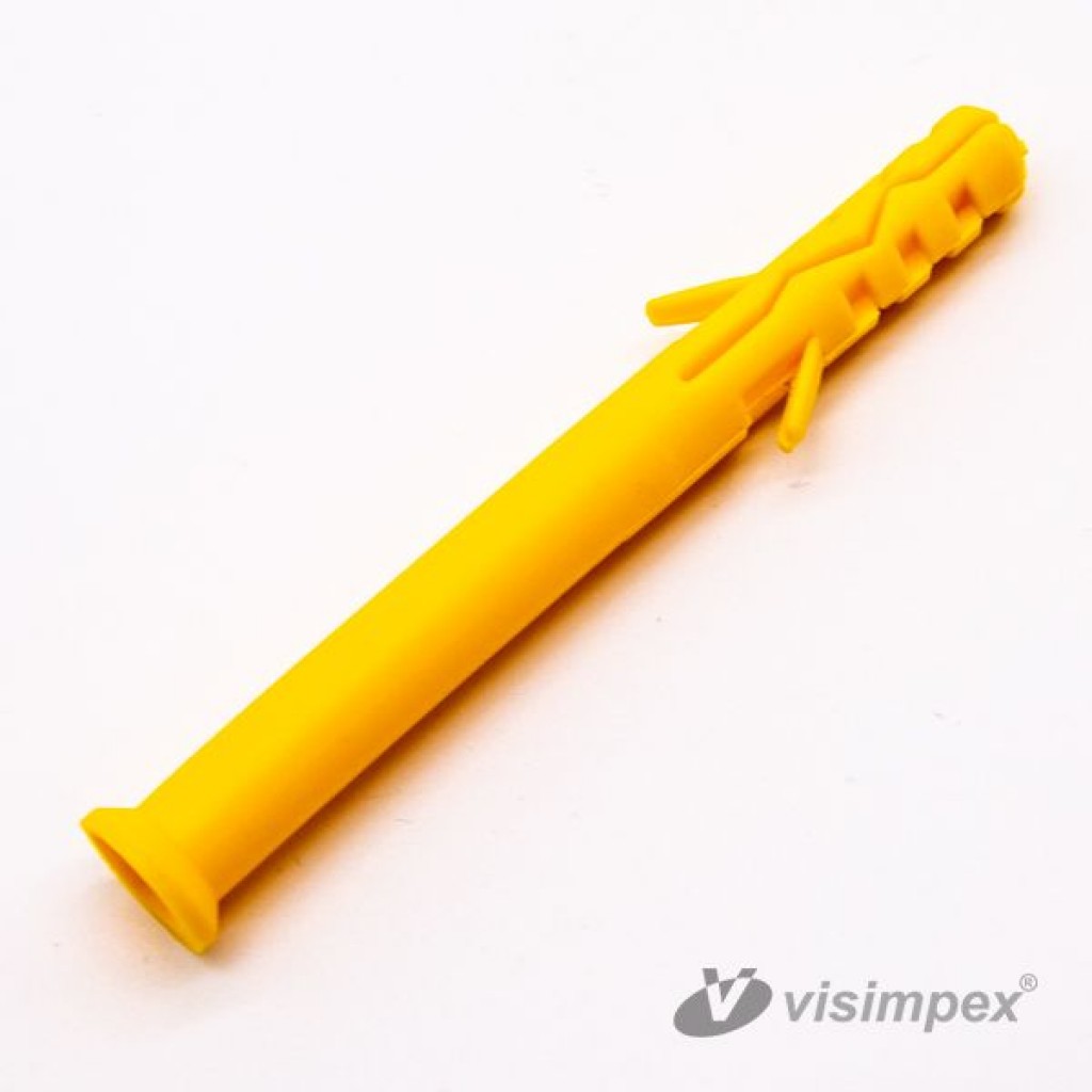 Műanyag tipli, hosszított HU | Sárga