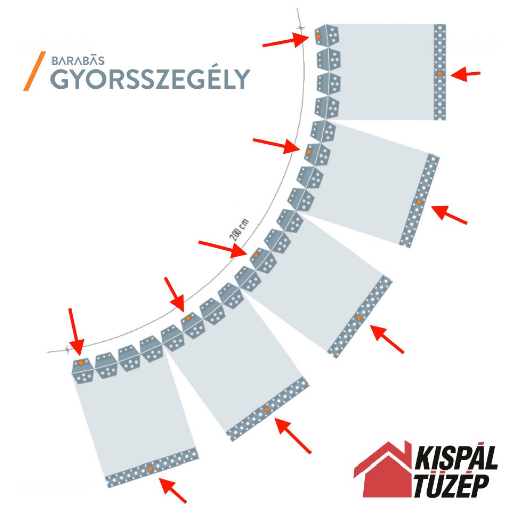 Barabás Rögzítőszeg | Szürke