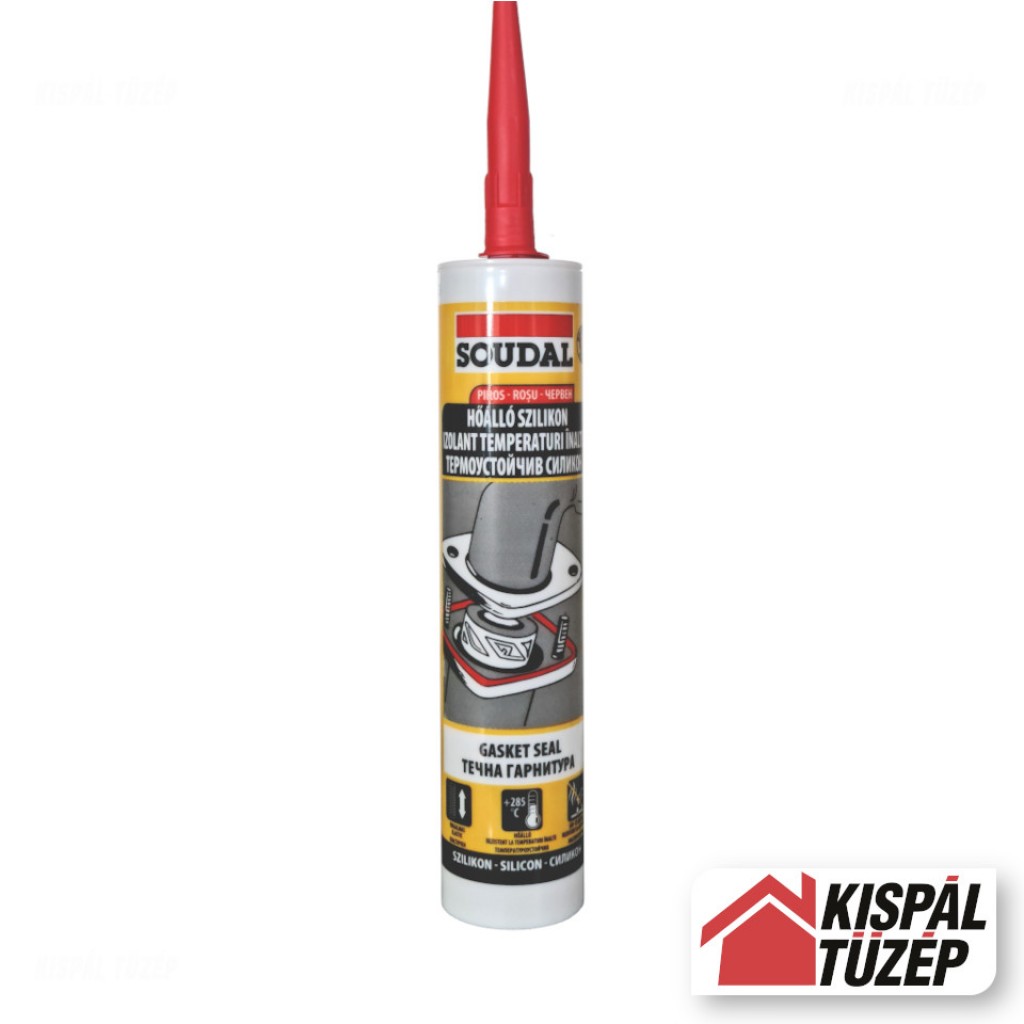 Soudal Hőálló Szilikon | Piros