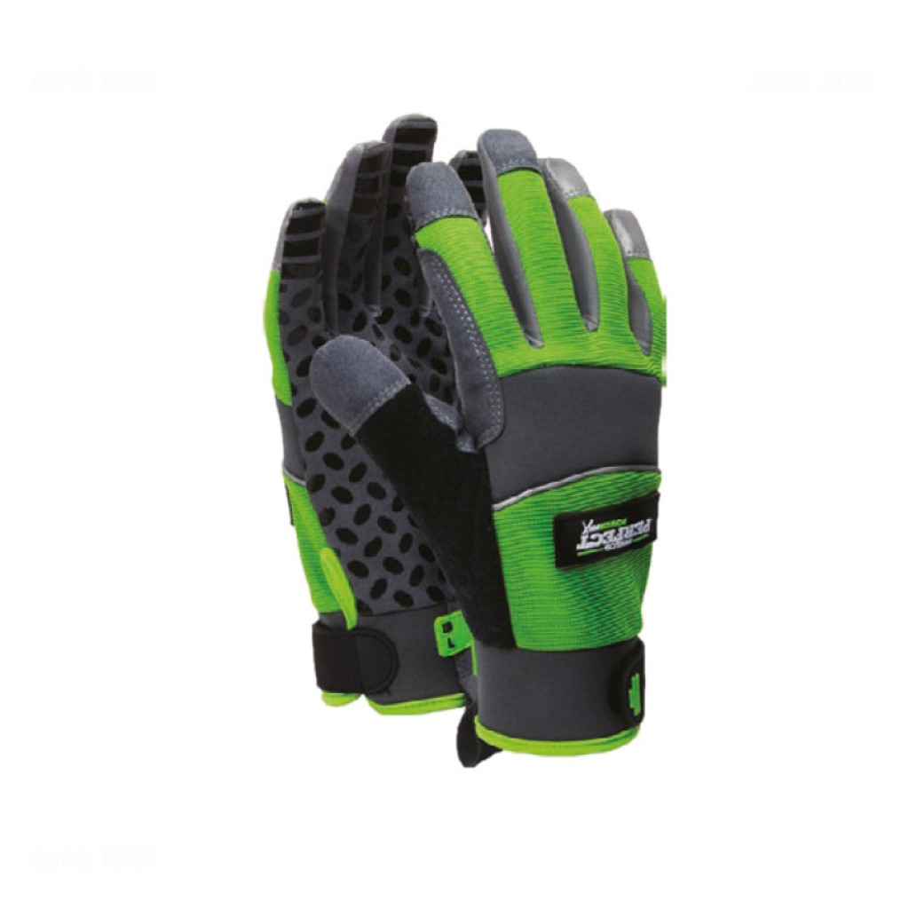 Stalco Szintetikus kesztyű | Fekete-zöld