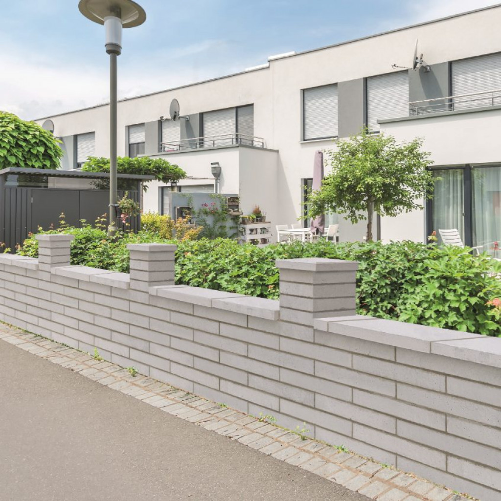 Semmelrock Bradstone Lias Kerítés Fedlap | Hamuszürke