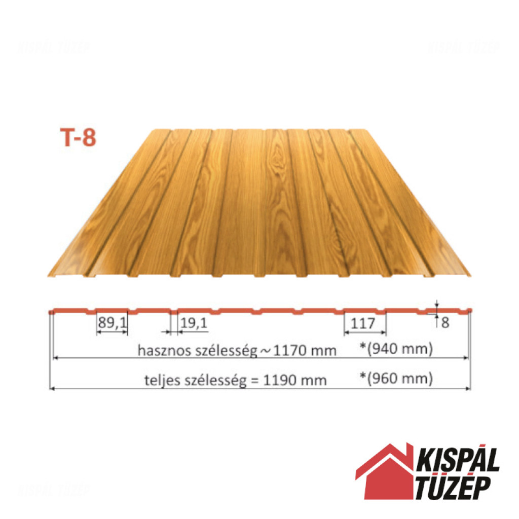 Blachdom Trapézlemez T8 | Multigloss