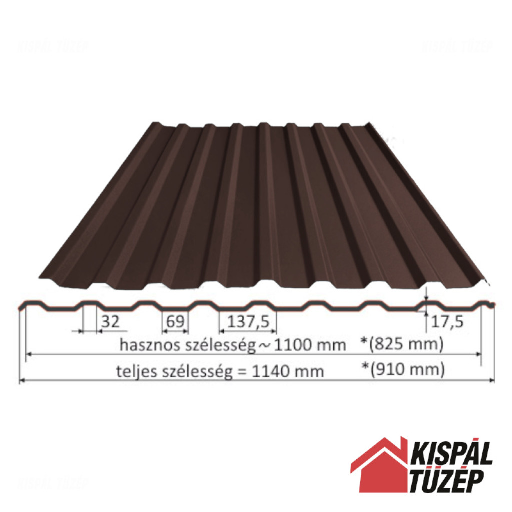 Blachdom Trapézlemez T18 | RAL 8017