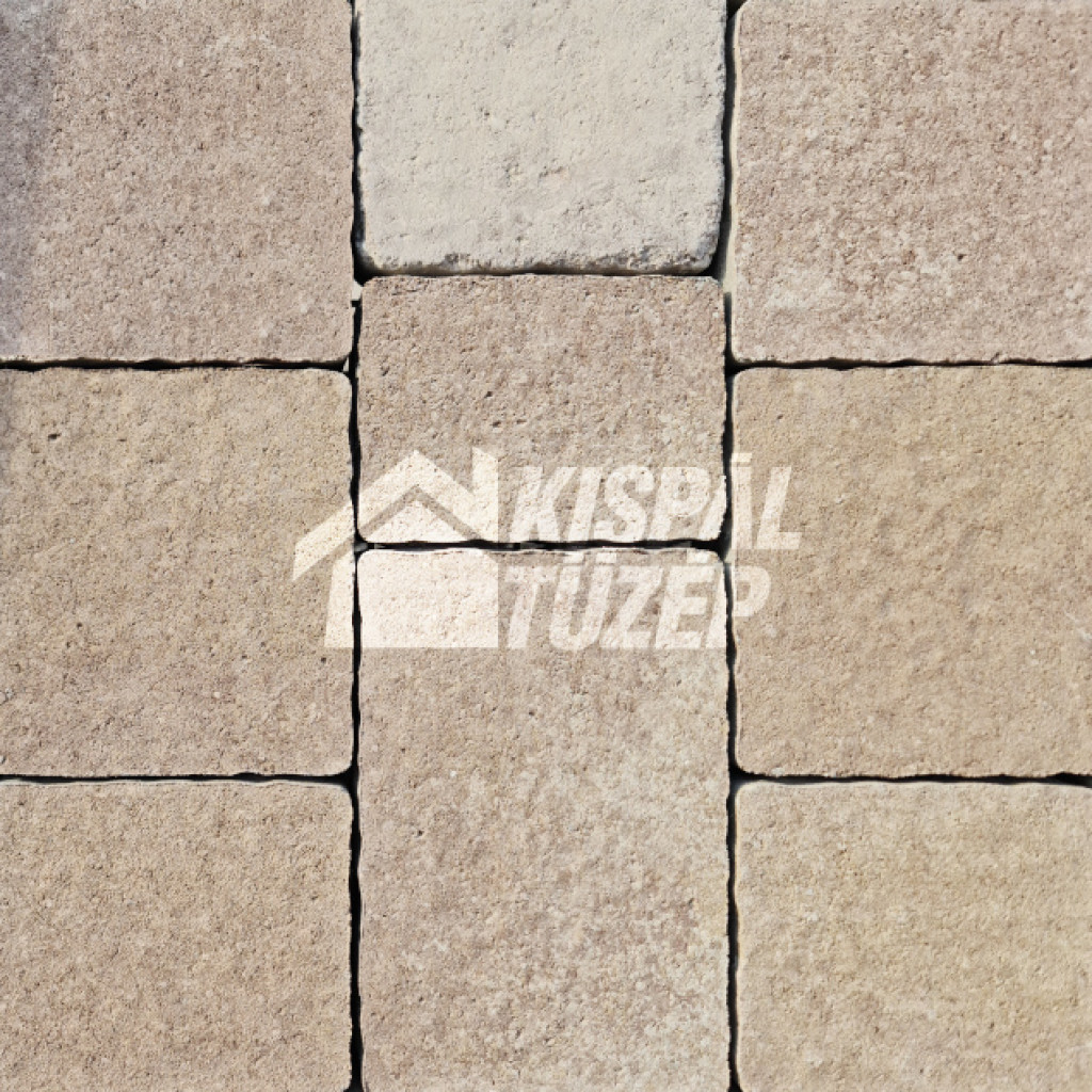 Leier Castrum Natúr térkő | Sepia Natúr Satírozott