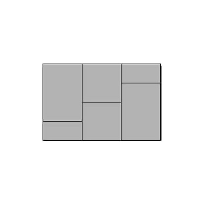 Semmelrock Stella Kombi térkő | Csillámfehér