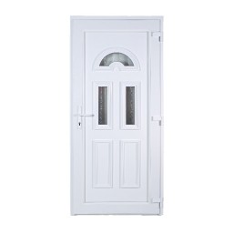 Selyemfényű fehér Temze, 3 üveges | Bejárati ajtó