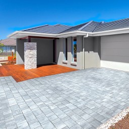 Szürkés-fehér MBStone Claro Kombi | Térkő