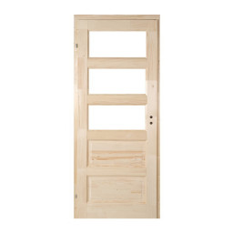 Natúr Zebra 5, félig üvegezhető | Beltéri ajtó