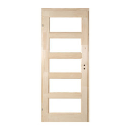 Natúr Zebra 5, teljesen üvegezhető | Beltéri ajtó